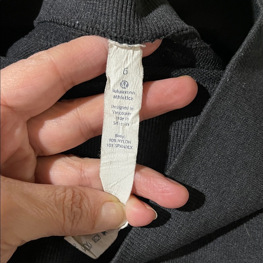 Lululemon Athletica Ebb To Street pant, Dark Gray Heathered Wren Leggings SZ 6 - Picture 10 of 12